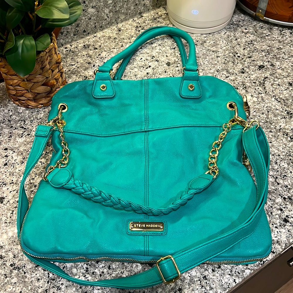 Steve Madden - Aqua blue bucket bag